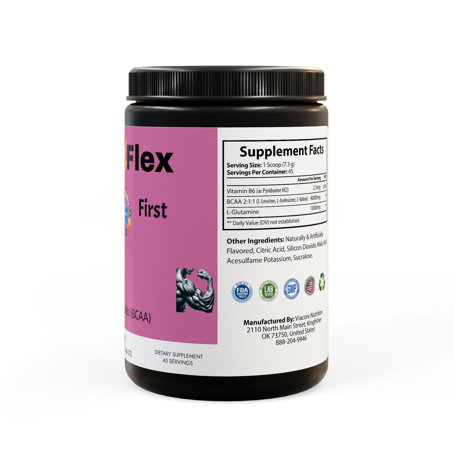 Power Flex BCAA Supplement, Watermelon