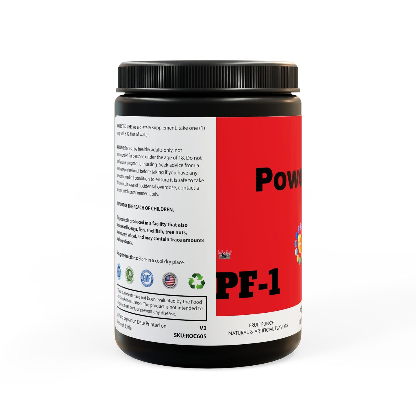 PowerFlex Pre-Workout Supplement, Fruit Punch (204g, 7.1oz)