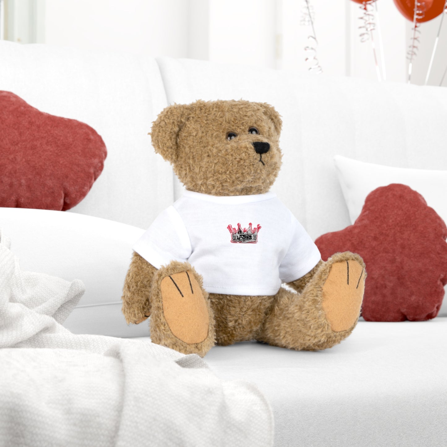 Plush Toy with Crown T-Shirt