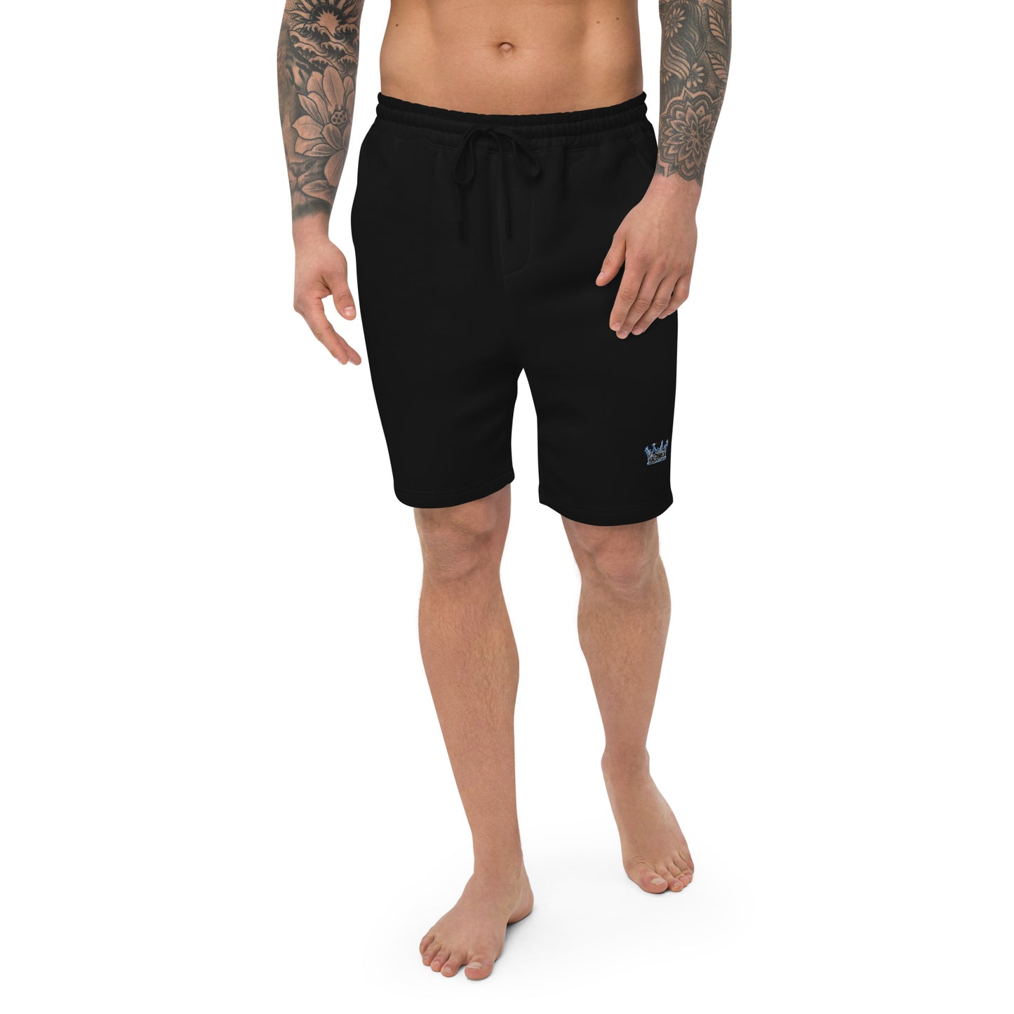 Men's Crown fitness embroidered logo shorts