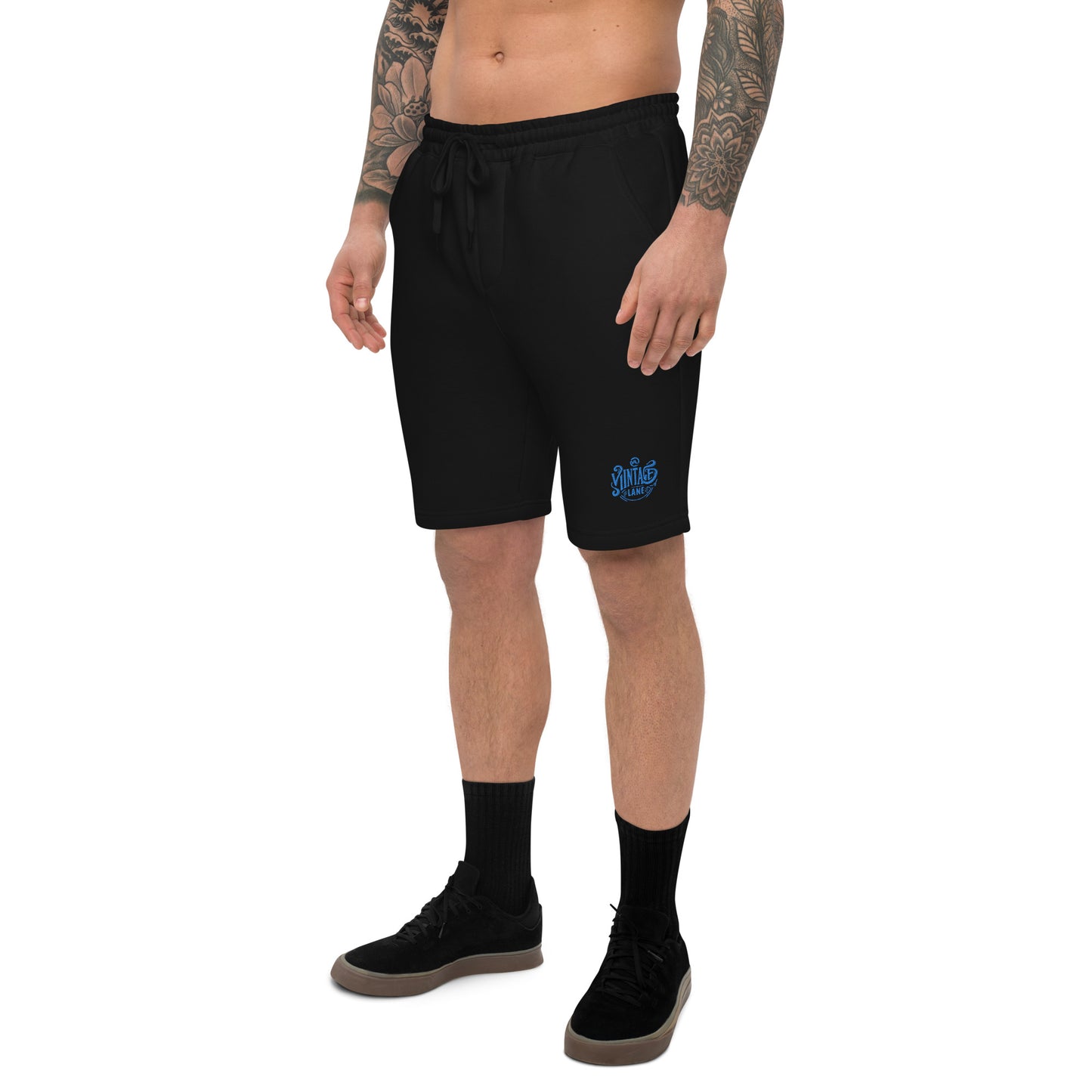 Men's Vintage Lane embroidered fleece shorts