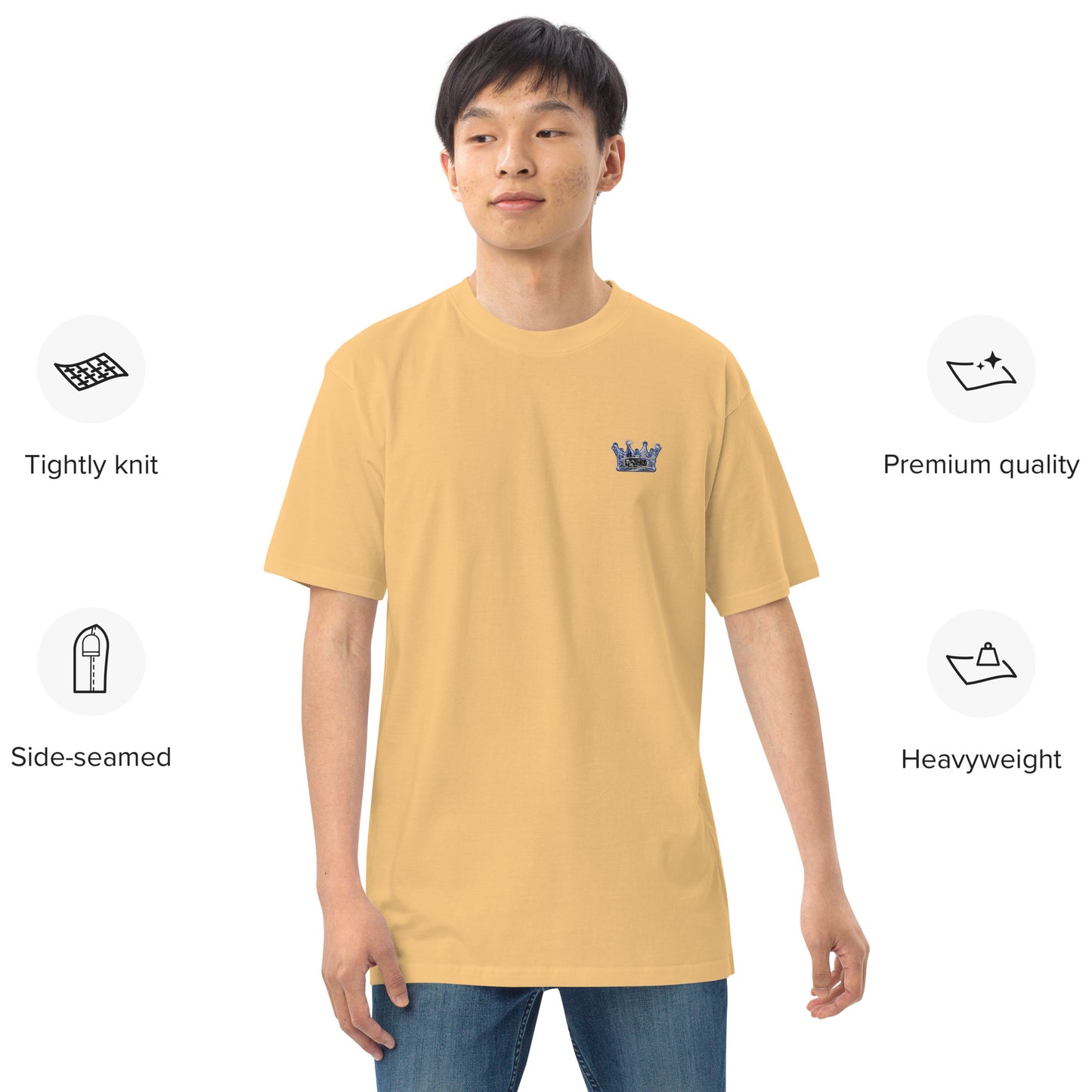 Men’s Crown embroidered heavyweight tee