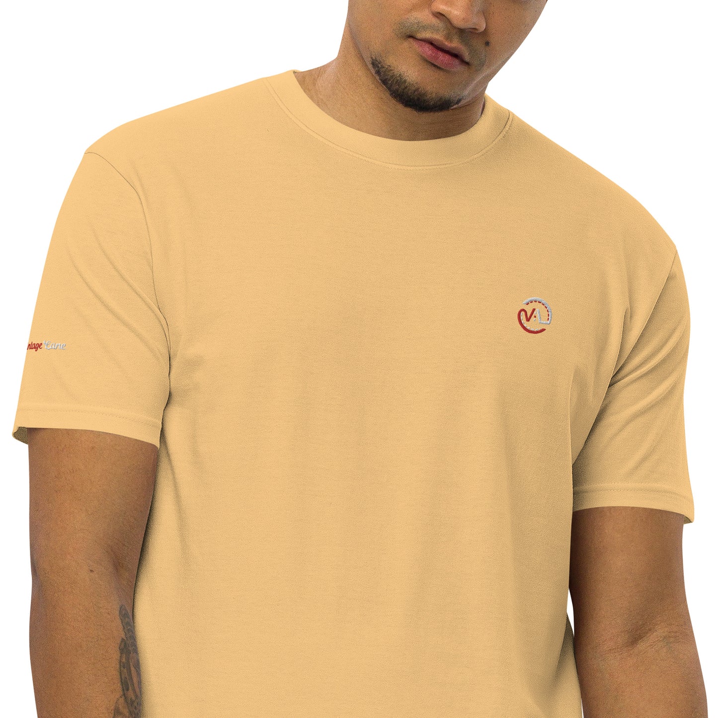 Men’s heavyweight Vintage Lane embroidered tee