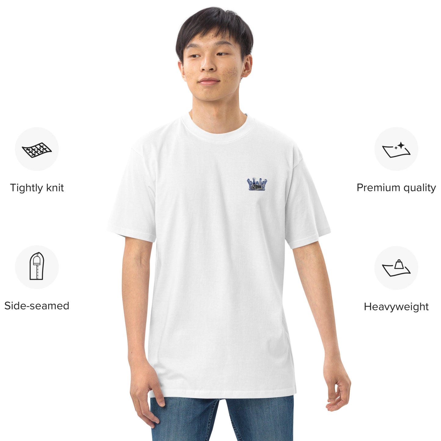 Men’s Crown embroidered heavyweight tee