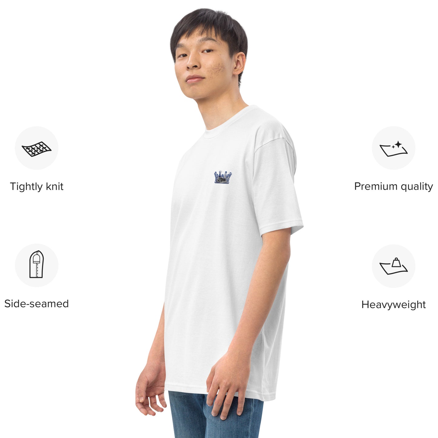 Men’s Crown embroidered heavyweight tee
