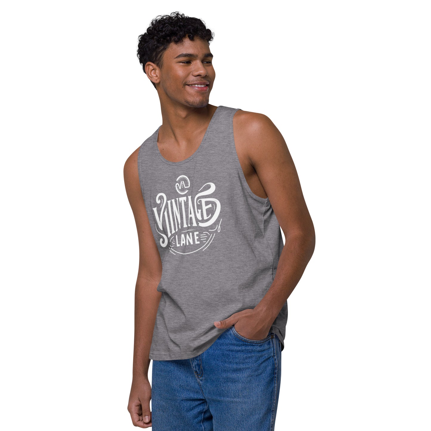 Men’s premium Vintage Lane tank top