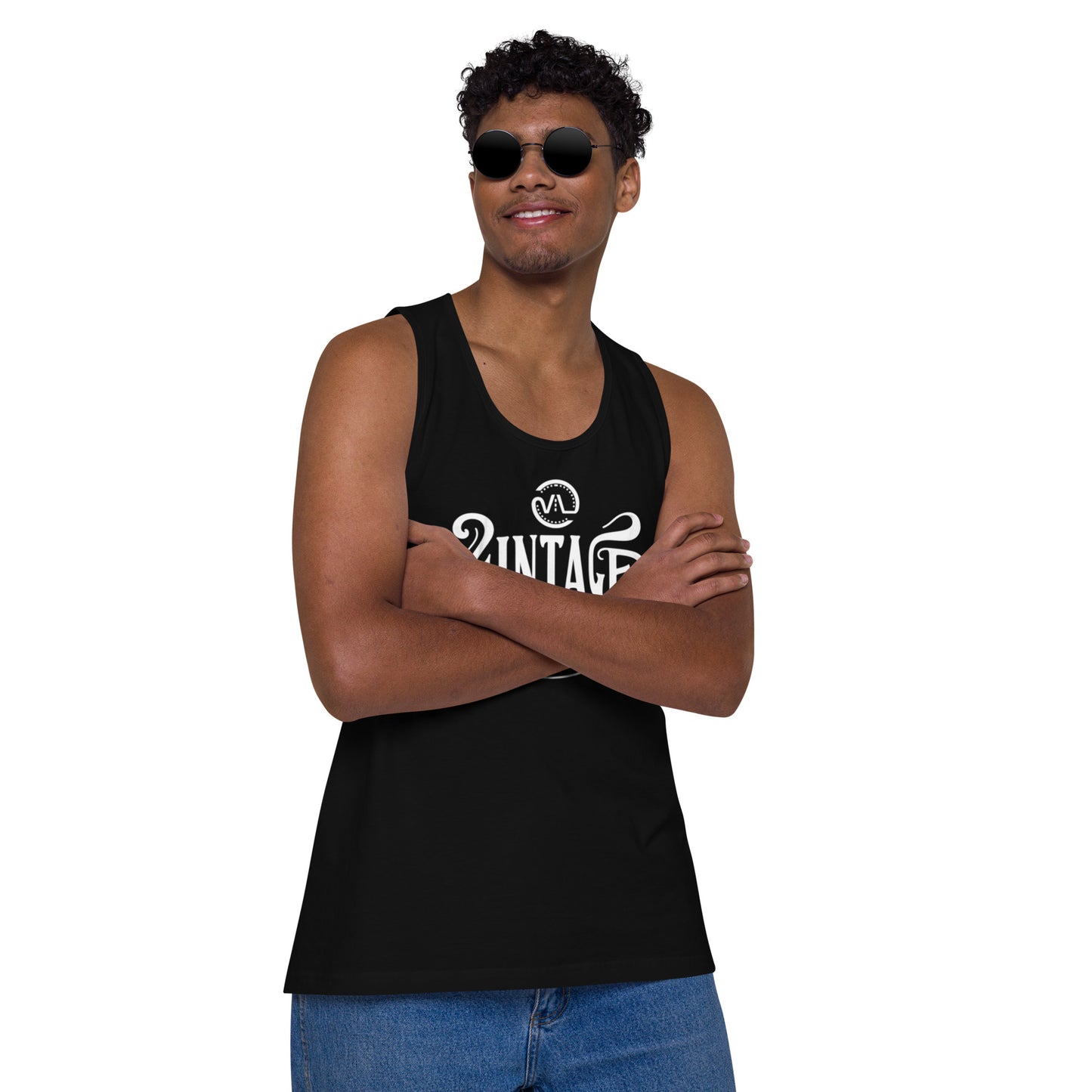 Men’s premium Vintage Lane tank top