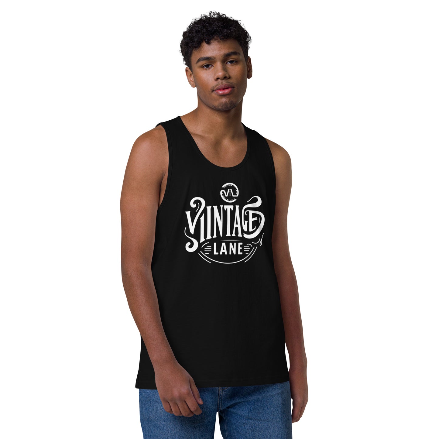 Men’s premium Vintage Lane tank top