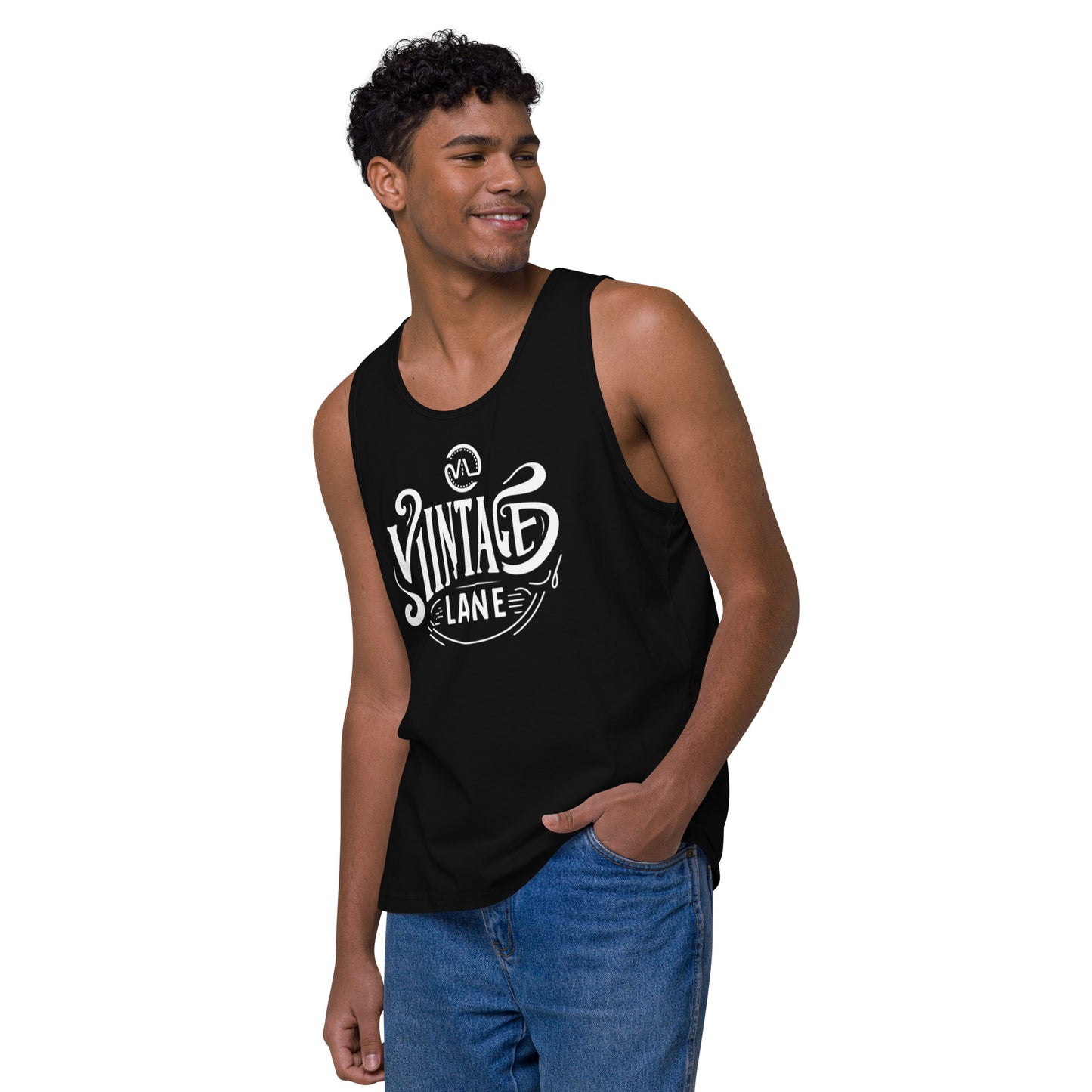Men’s premium Vintage Lane tank top