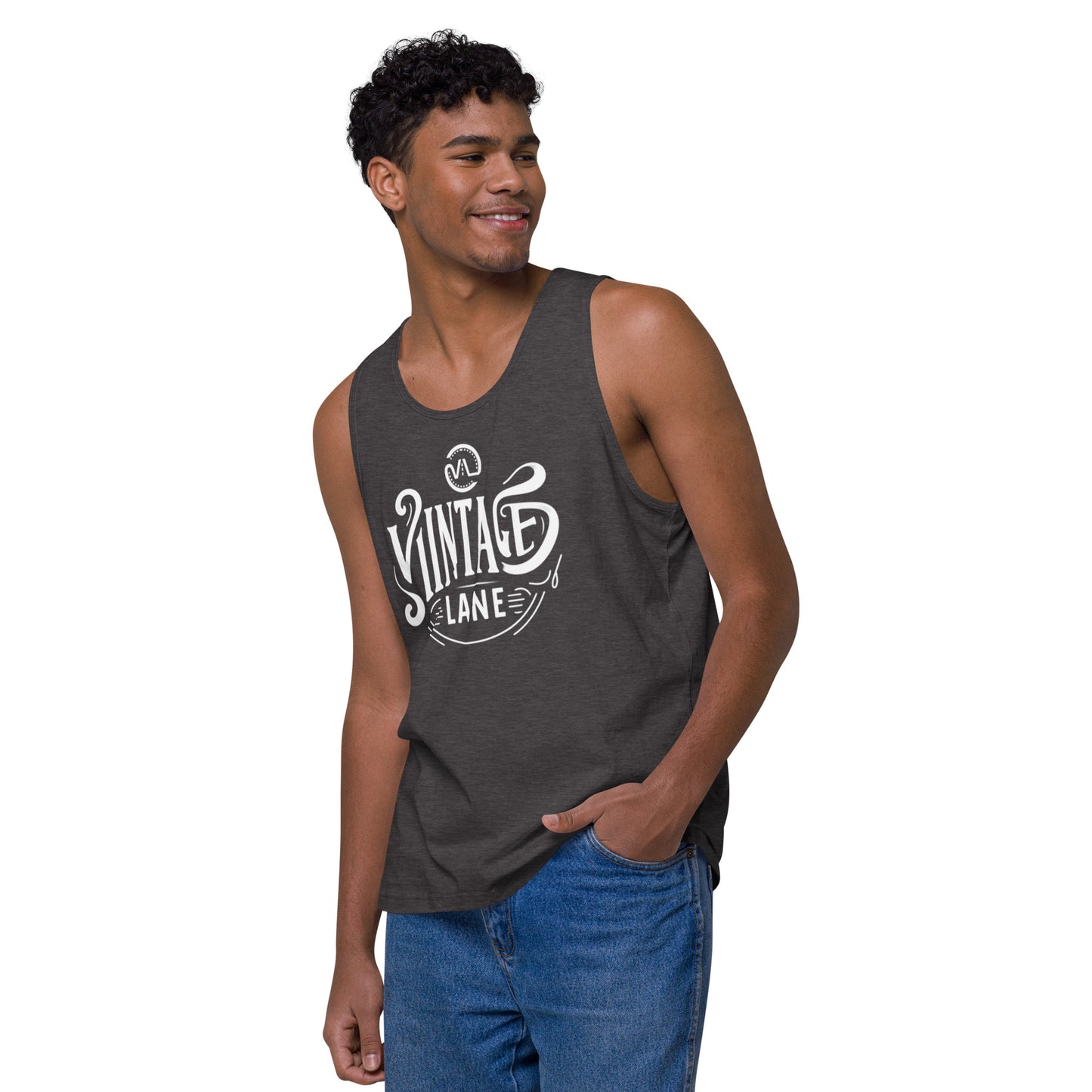 Men’s premium Vintage Lane tank top