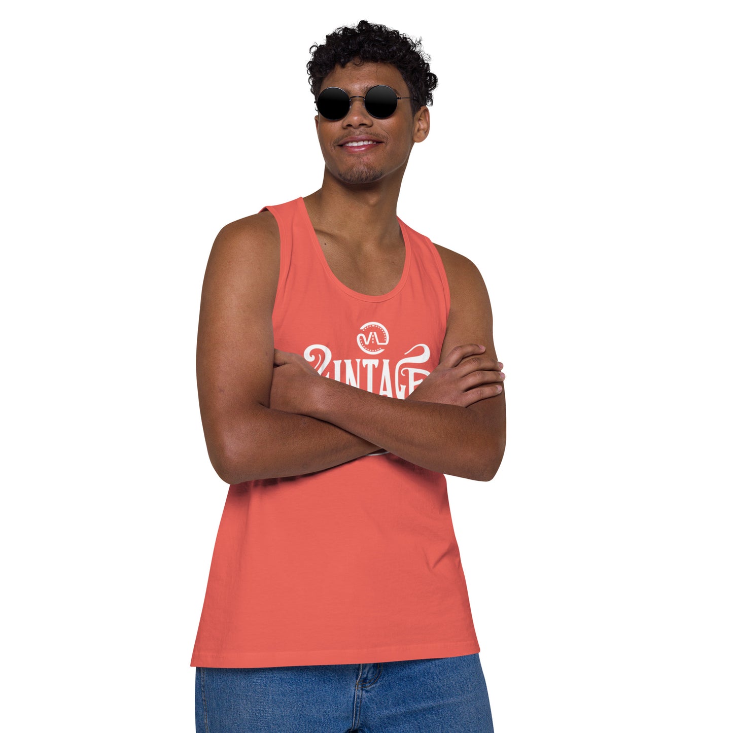 Men’s premium Vintage Lane tank top