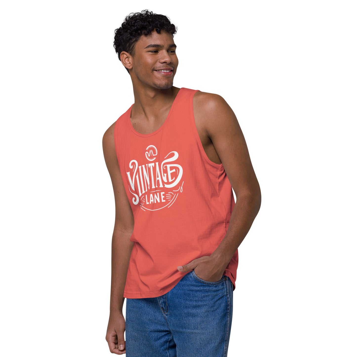 Men’s premium Vintage Lane tank top