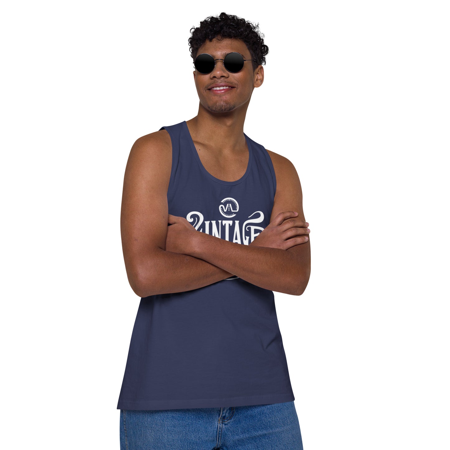 Men’s premium Vintage Lane tank top