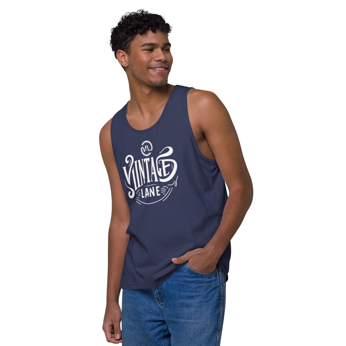 Men’s premium Vintage Lane tank top