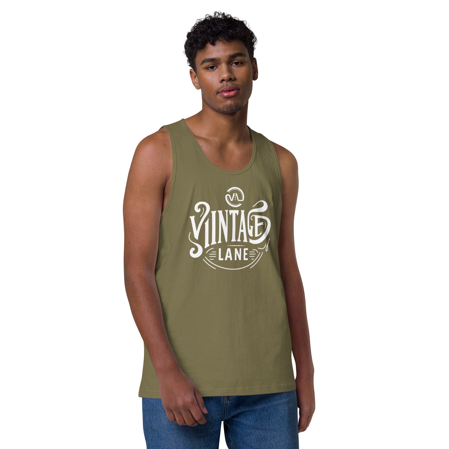 Men’s premium Vintage Lane tank top