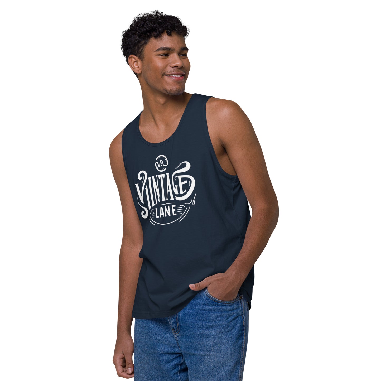 Men’s premium Vintage Lane tank top