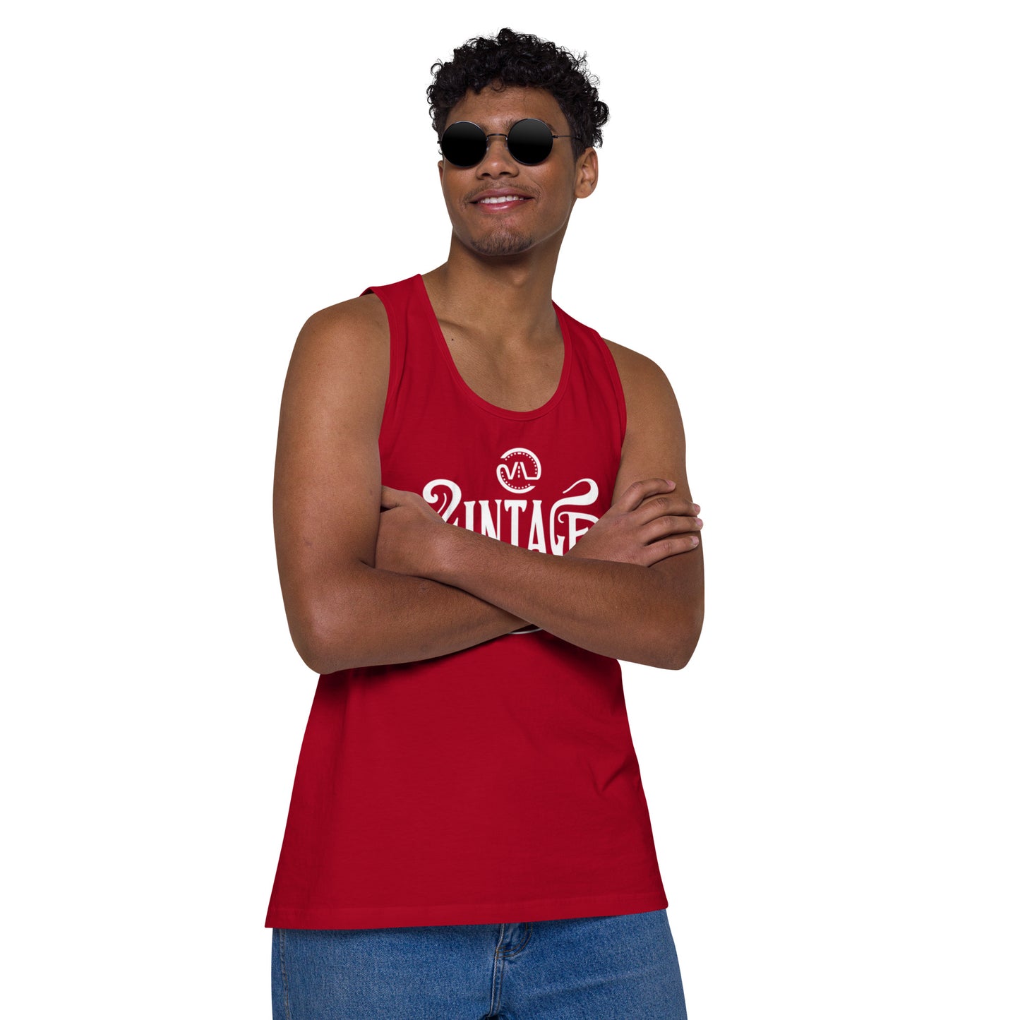 Men’s premium Vintage Lane tank top