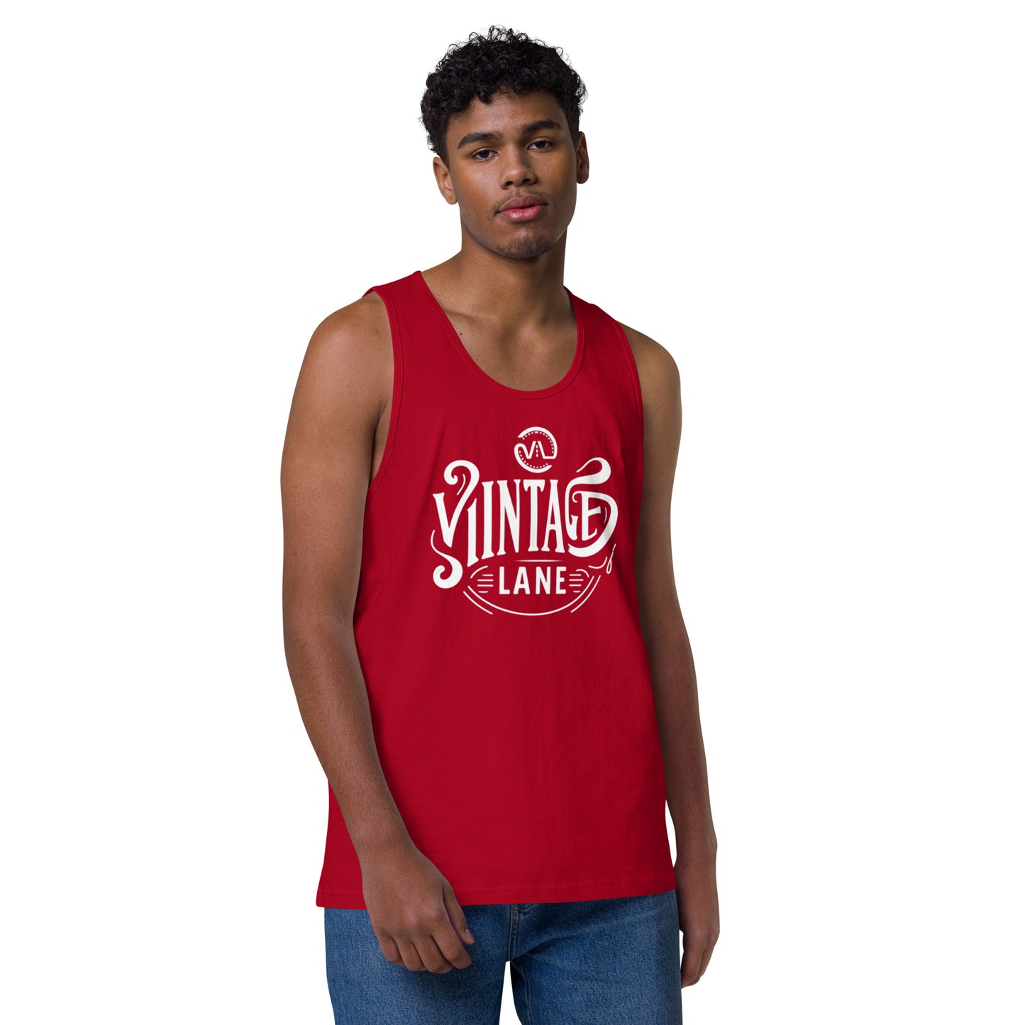 Men’s premium Vintage Lane tank top