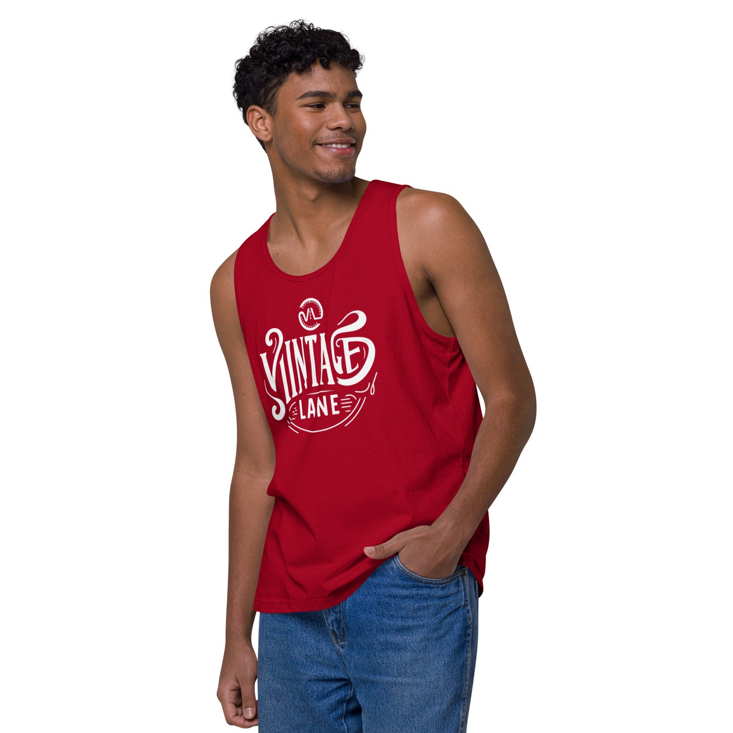 Men’s premium Vintage Lane tank top