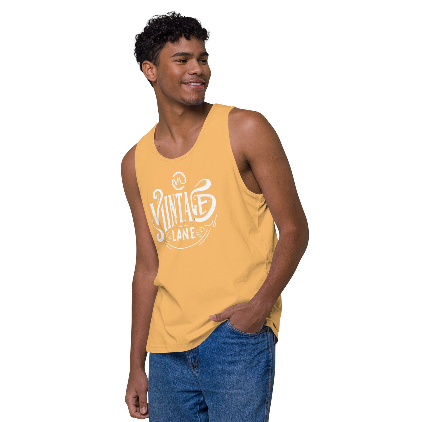 Men’s premium Vintage Lane tank top