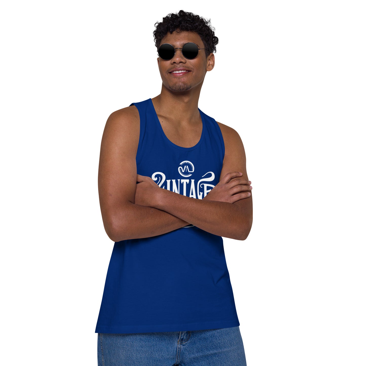 Men’s premium Vintage Lane tank top