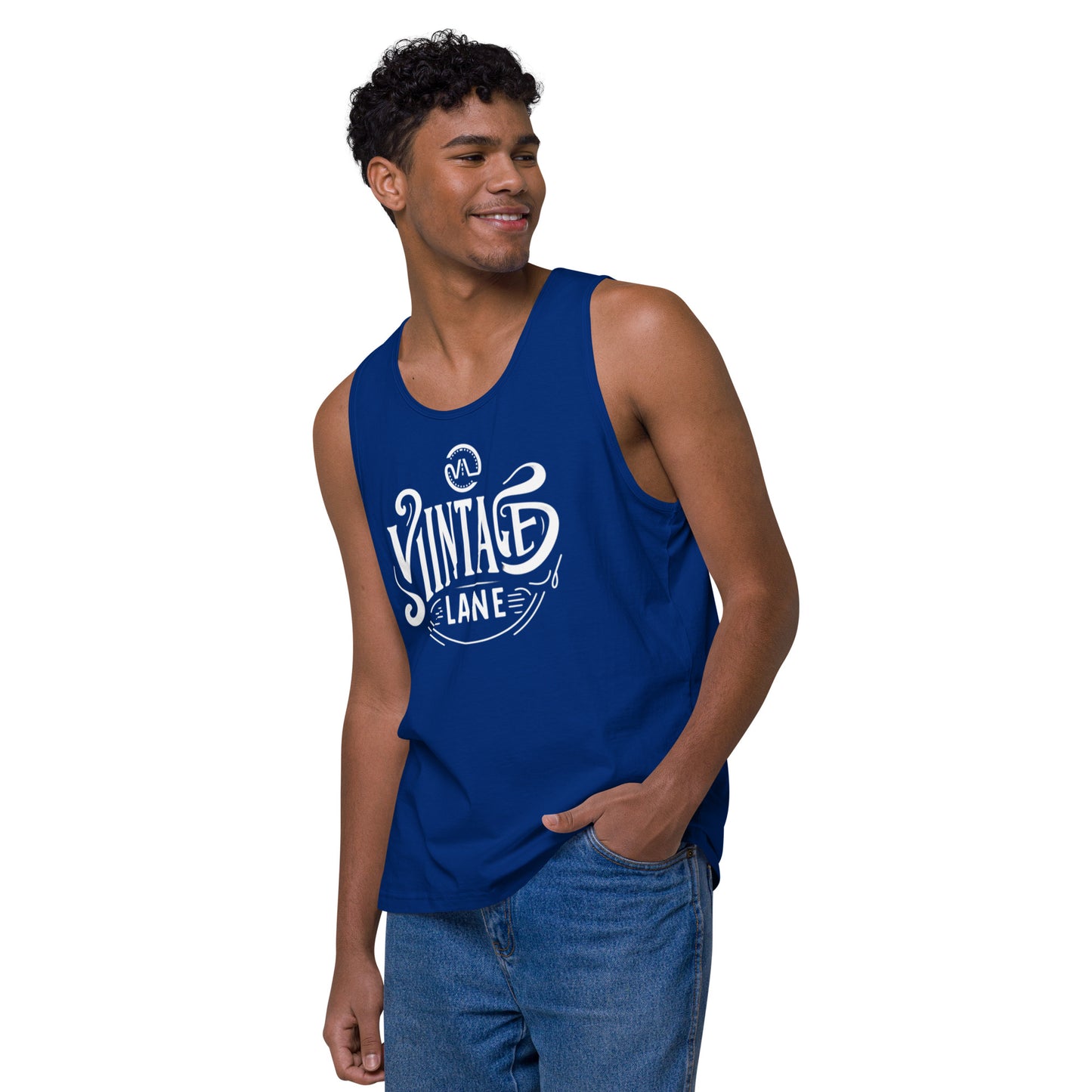 Men’s premium Vintage Lane tank top