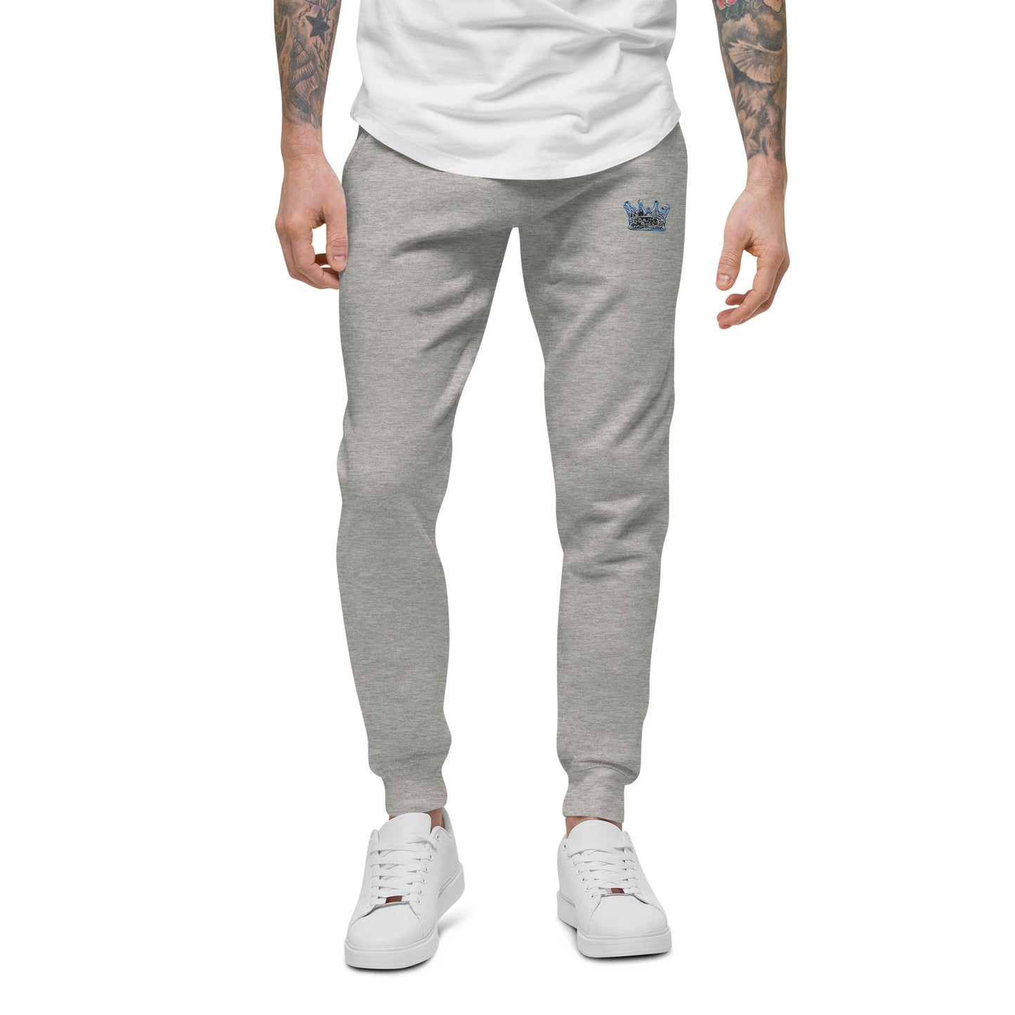 Crown fitness embroidered logo sweatpants
