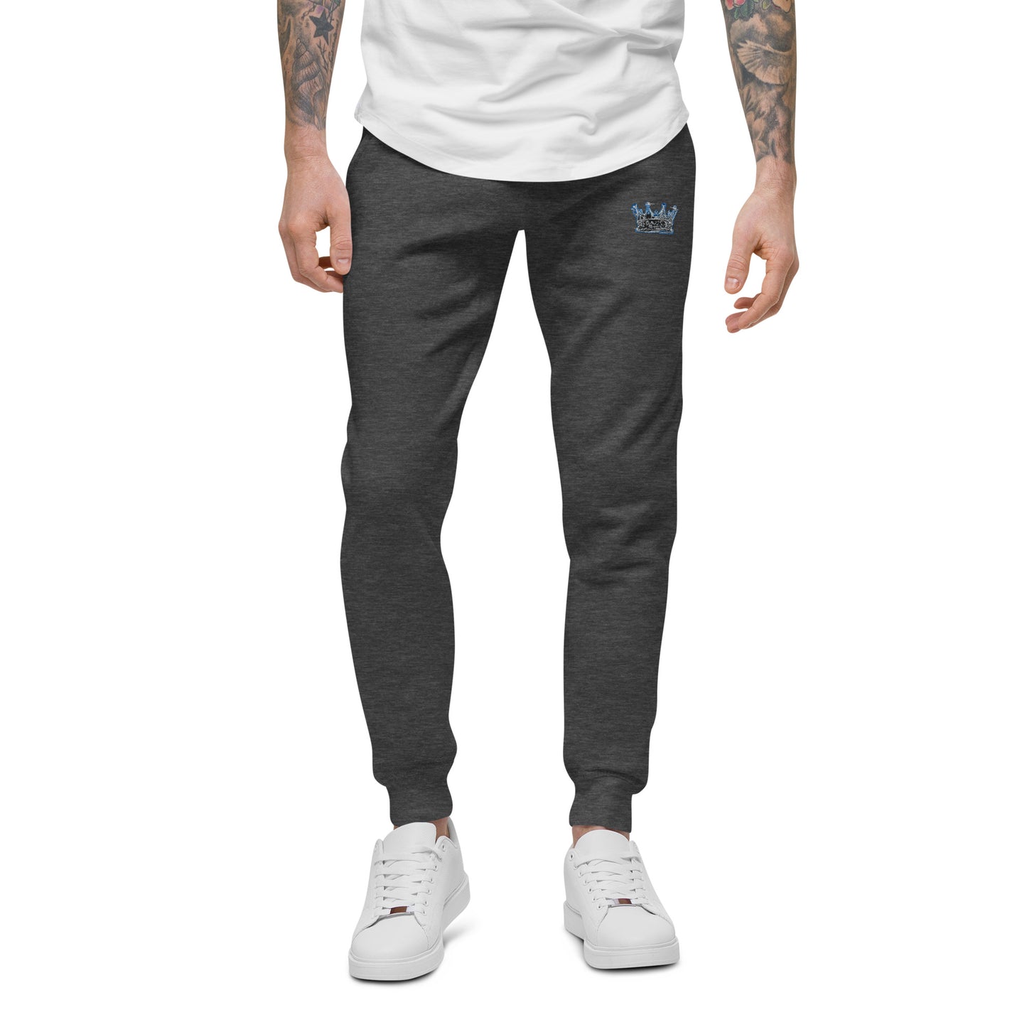 Crown fitness embroidered logo sweatpants