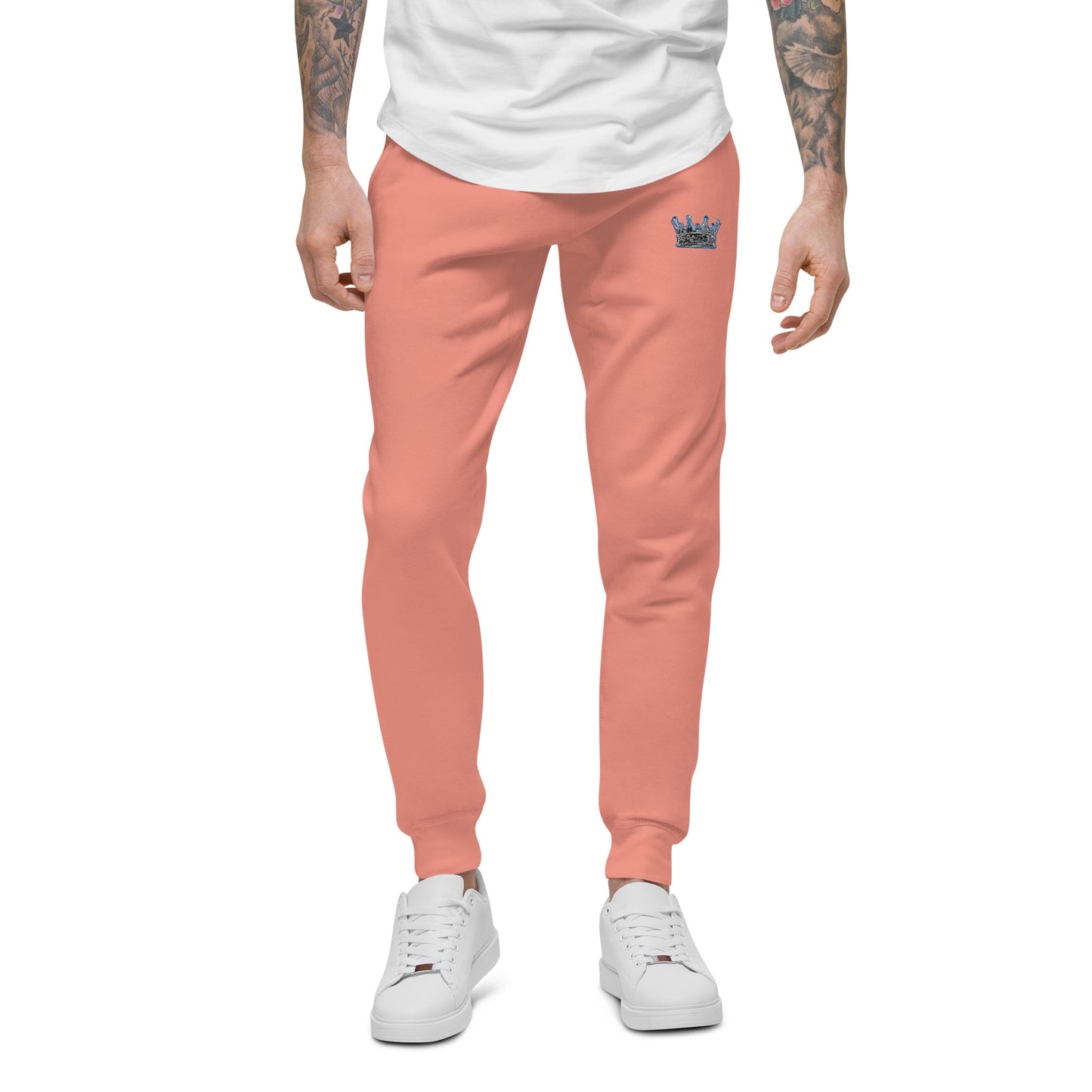 Crown fitness embroidered logo sweatpants