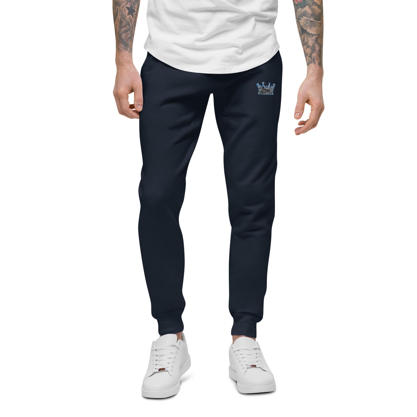 Crown fitness embroidered logo sweatpants