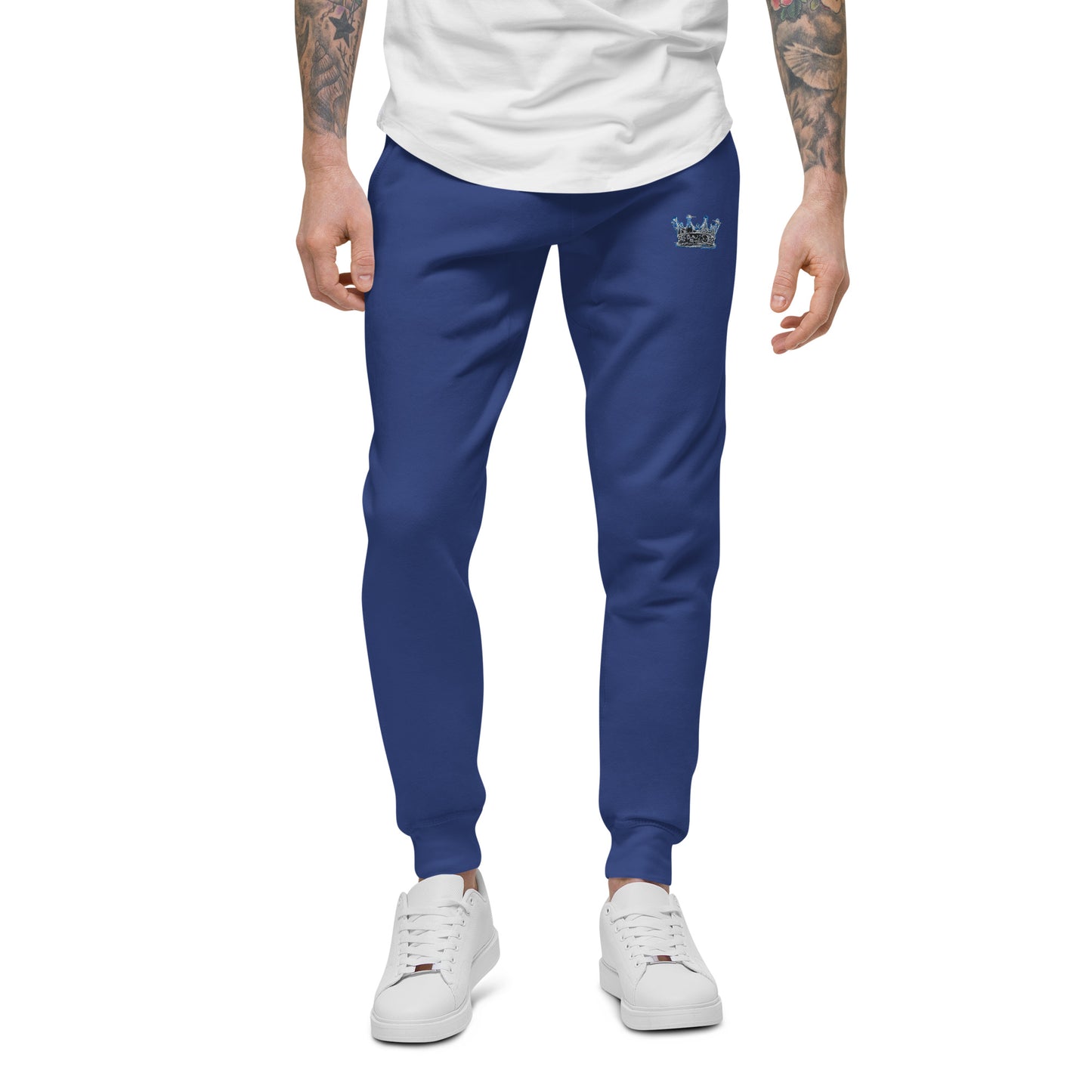 Crown fitness embroidered logo sweatpants