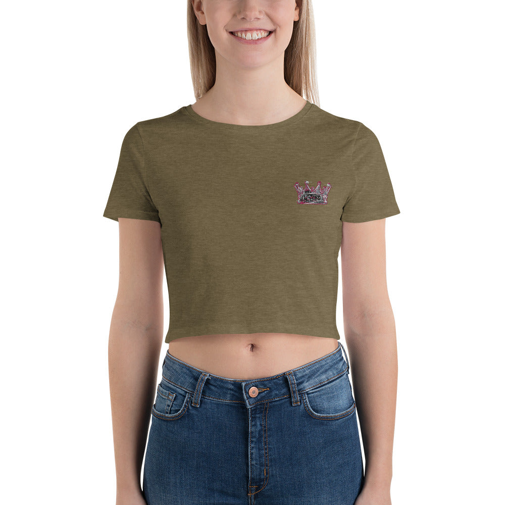 Women’s Crop Crown embroidered Tee
