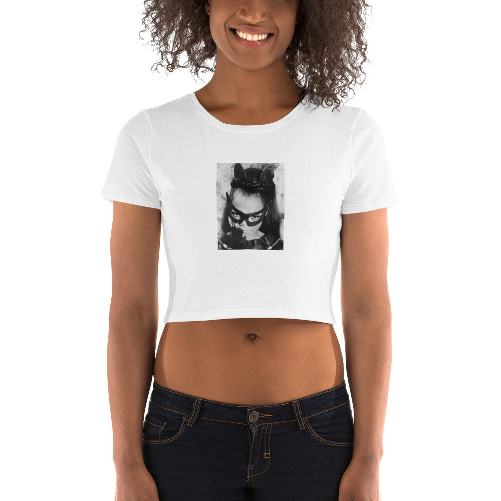 Eartha Kitt Catwoman Crop Top