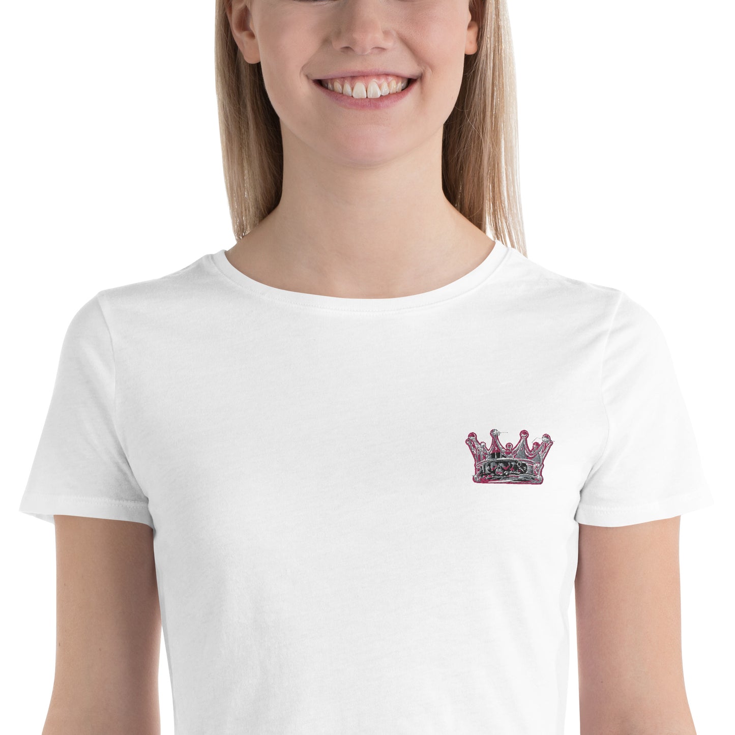 Women’s Crop Crown embroidered Tee