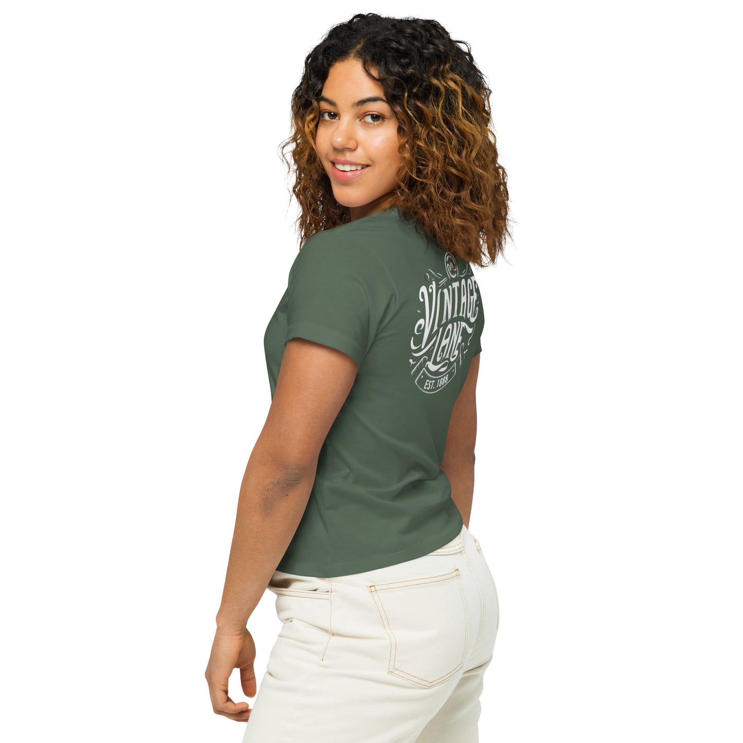 Vintage Lane Women’s High-Waisted Classic Tee