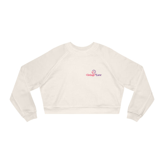 Women's Cropped Fleece  Vintage  Lane Pullover