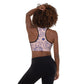 Padded all over print Sports Bra