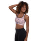 Padded all over print Sports Bra