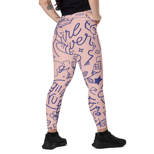 Yoga all over print  with pockets