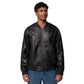Vintage Lane Leather Bomber Jacket