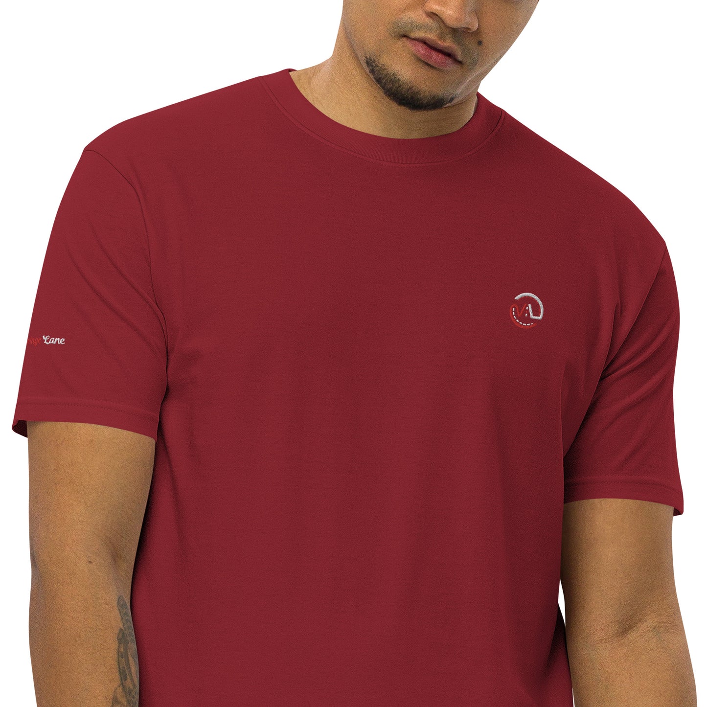 Men’s heavyweight Vintage Lane embroidered  tee