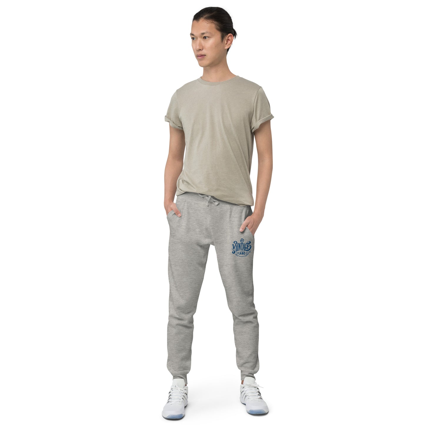 Vintage Lane’s Heritage joggers  embroidered  fleece sweatpants