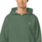 VL embroidered logo hoodie pigment dyed edition