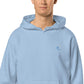 VL embroidered logo hoodie pigment dyed edition