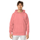 VL embroidered logo hoodie pigment dyed edition
