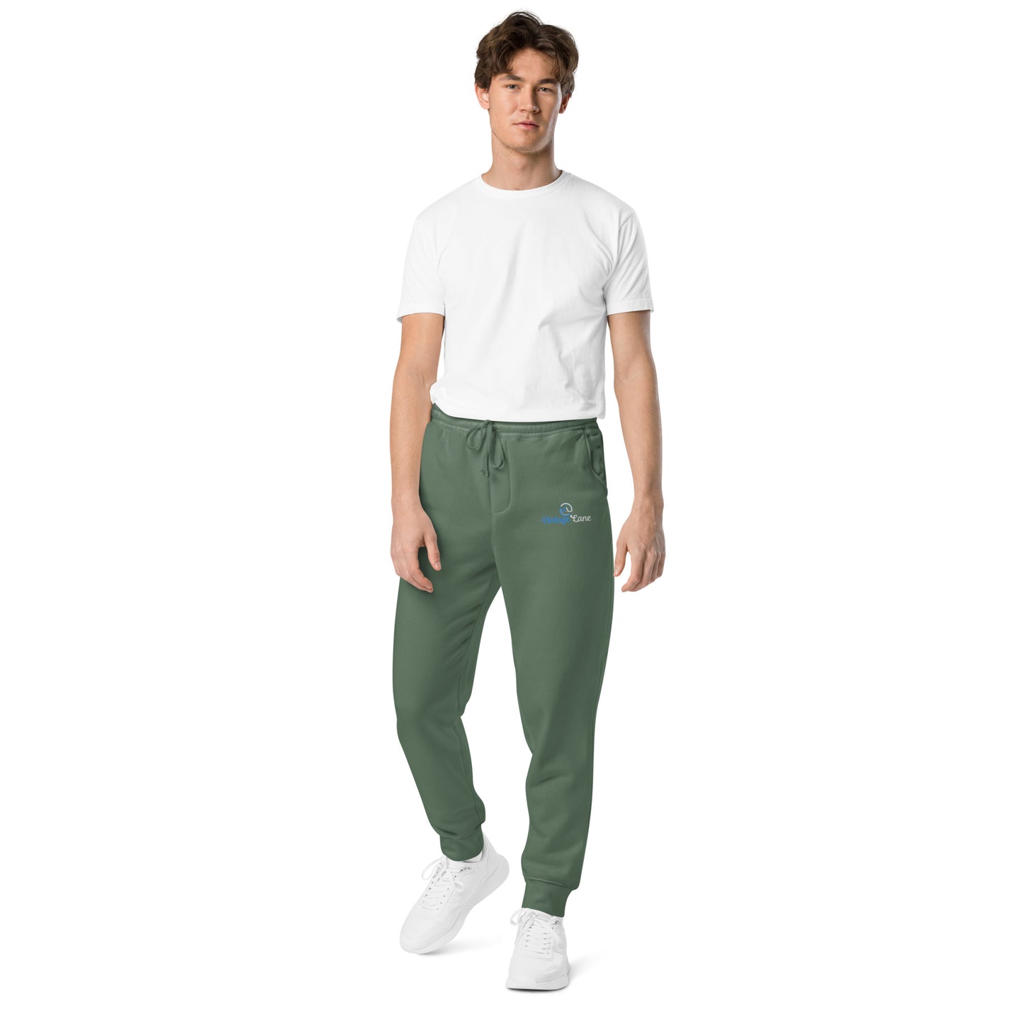 VL embroidered logo sweatpants pigment dyed edition