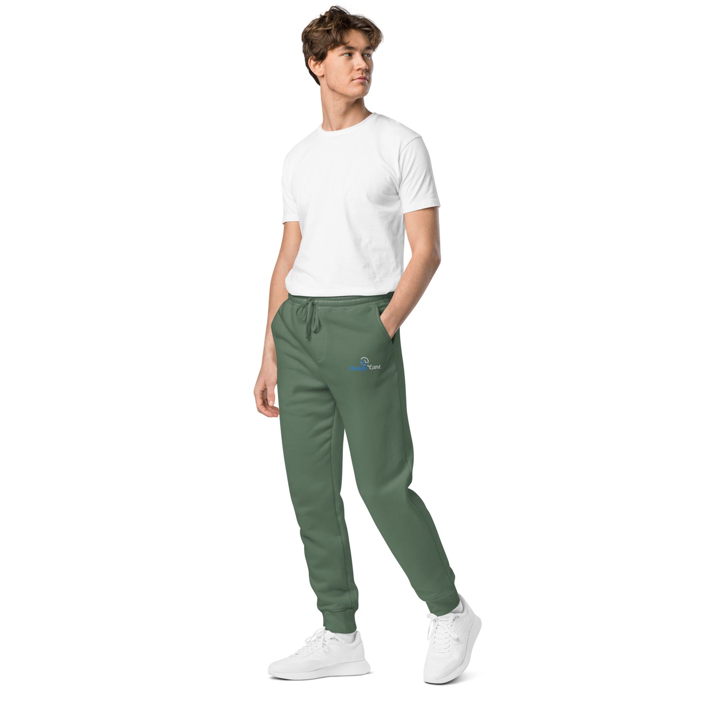 VL embroidered logo sweatpants pigment dyed edition