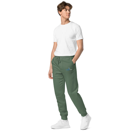 VL embroidered logo sweatpants pigment dyed edition