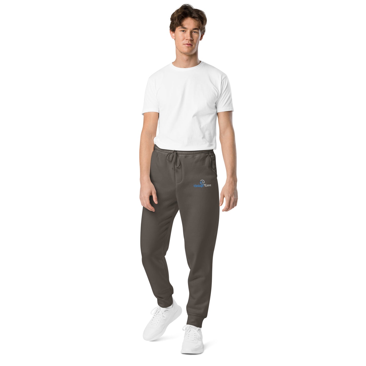 VL embroidered logo sweatpants pigment dyed edition