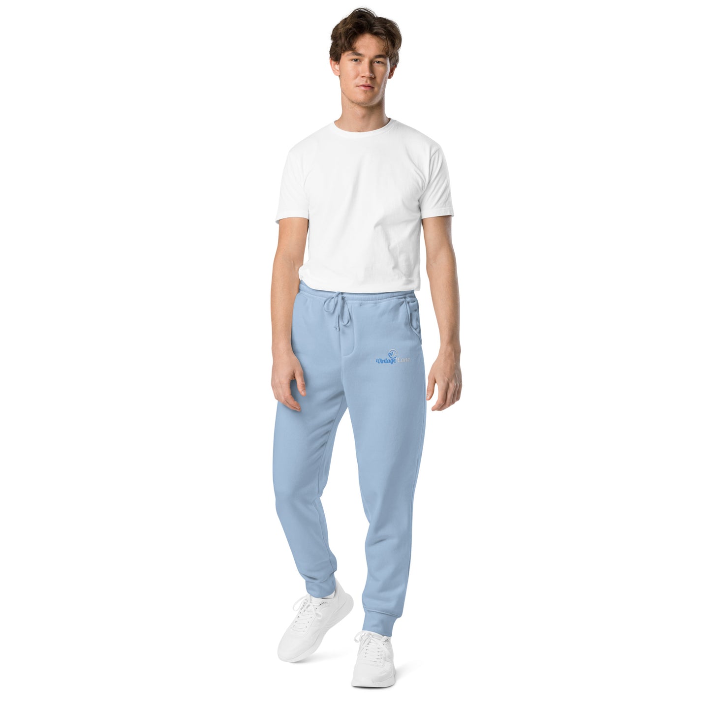 VL embroidered logo sweatpants pigment dyed edition